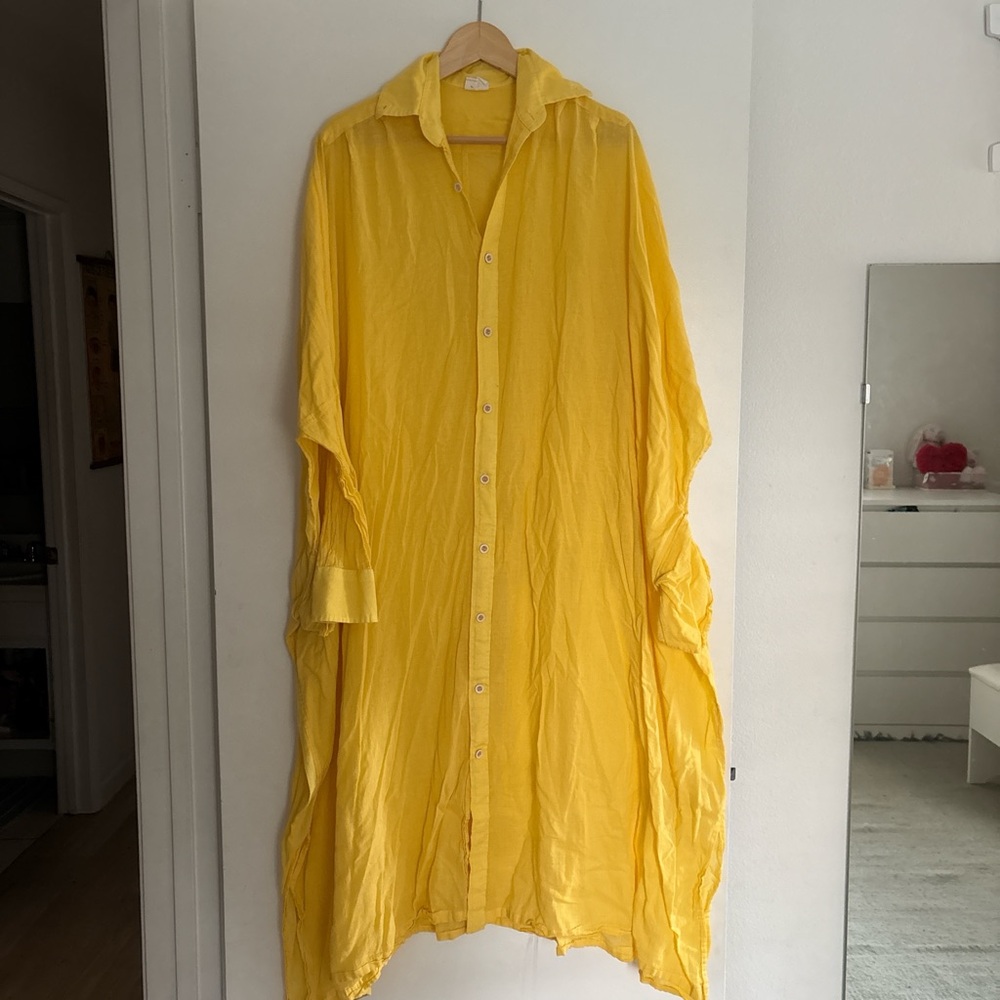 RTH Yellow unisex dress/ shirt